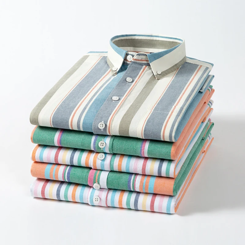 Oxford Cotton Casual Shirt Business - 2025年 100%コットン オックスフォードシャツ ビジネスマン向け カジュアル 長袖