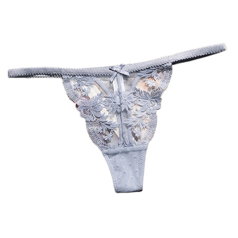 Underwear - レースパンティーセクシーな Tバック女性下着ブリーフ通気性 G ストリングシームレスローウエスト中空アウトパンツサイズ S-XL
