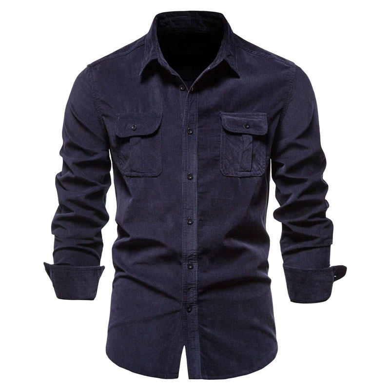 メンズ コーデュロイ カジュアル シャツ ジャケット クラシ - Corduroy Button Up Shirt Men のレビューと価格