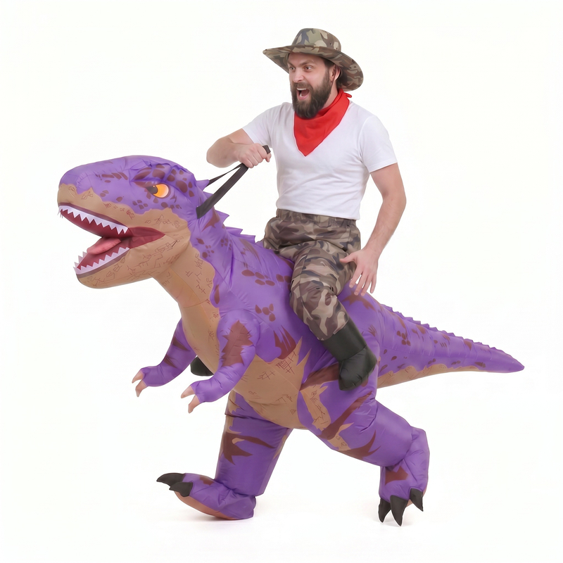 大人用、面白い迷彩柄の紫色のT-Rex（ティラノサウルス）の - Suits のレビューと価格