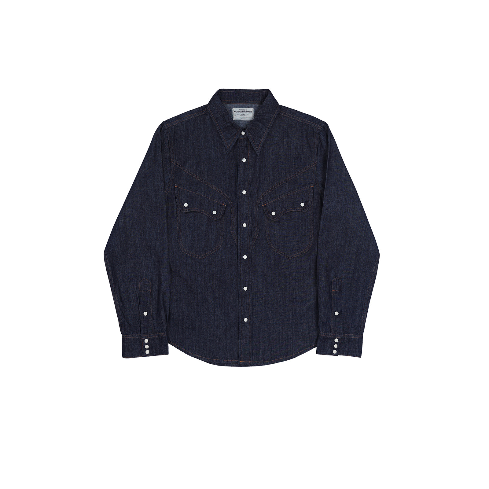 カウボーイ風ウェスタンスナップシャツ シンプルアメリカンカジ - Mens Western Denim Pearl Snap Shirt のレビューと価格