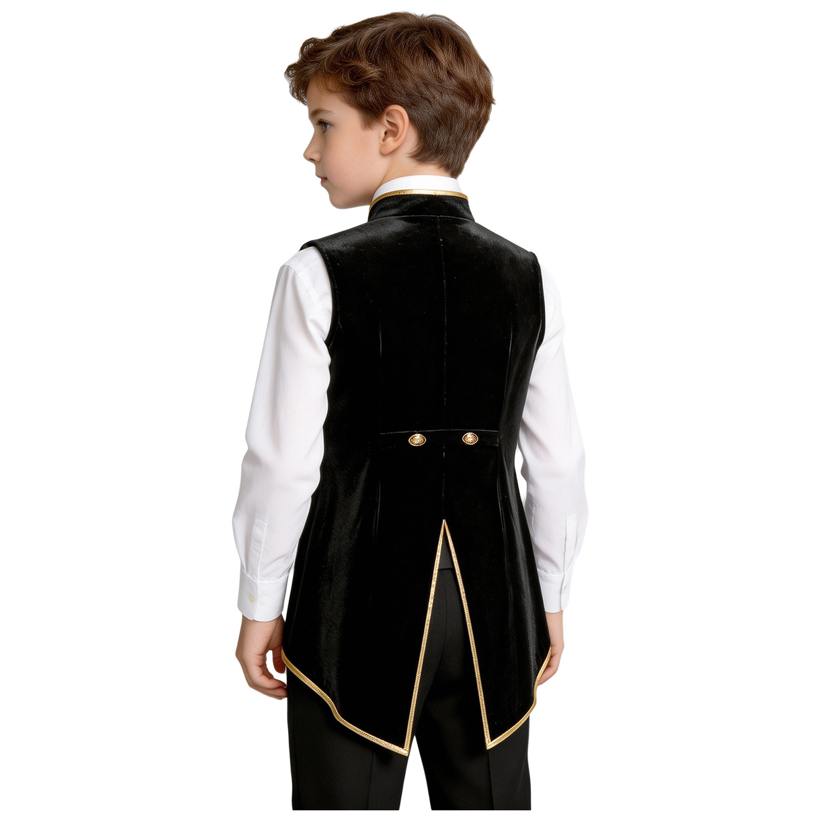 男の子用レトロ中世ルネサンススチームパンクゴシックベルベット - Jackets のレビューと価格