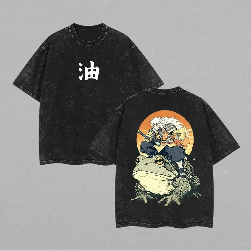 2026年 ジライヤ Tシャツ ナルト トード三忍 ヴィンテ - Acid Wash Vintage Graphic T Shirt のレビューと価格