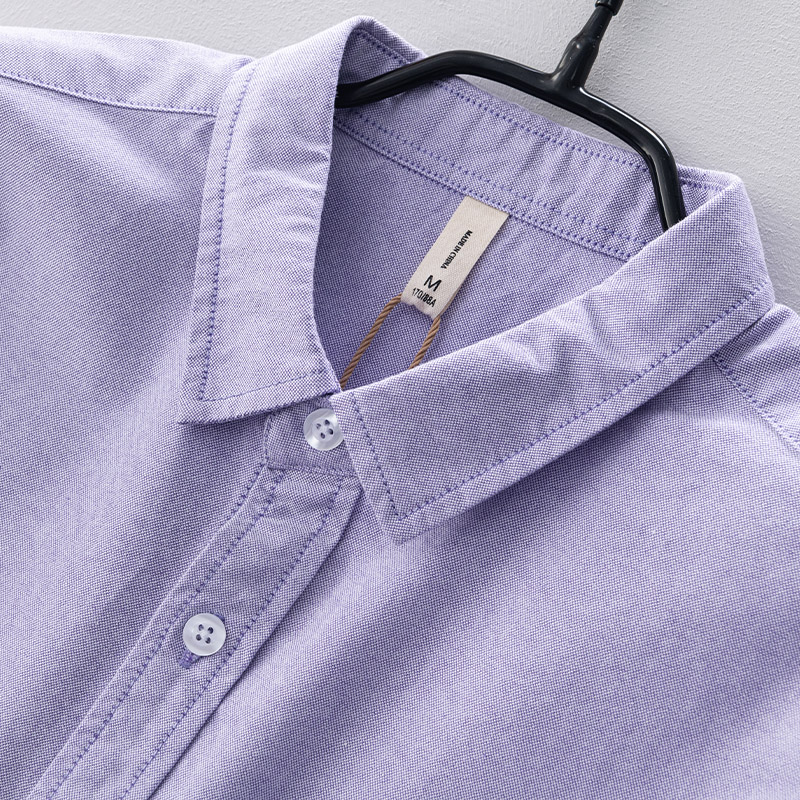メンズ長袖コットンシャツ,新スタイル,快適でシンプルなカジュ - Oxford Cotton Casual Shirt Business のレビューと価格