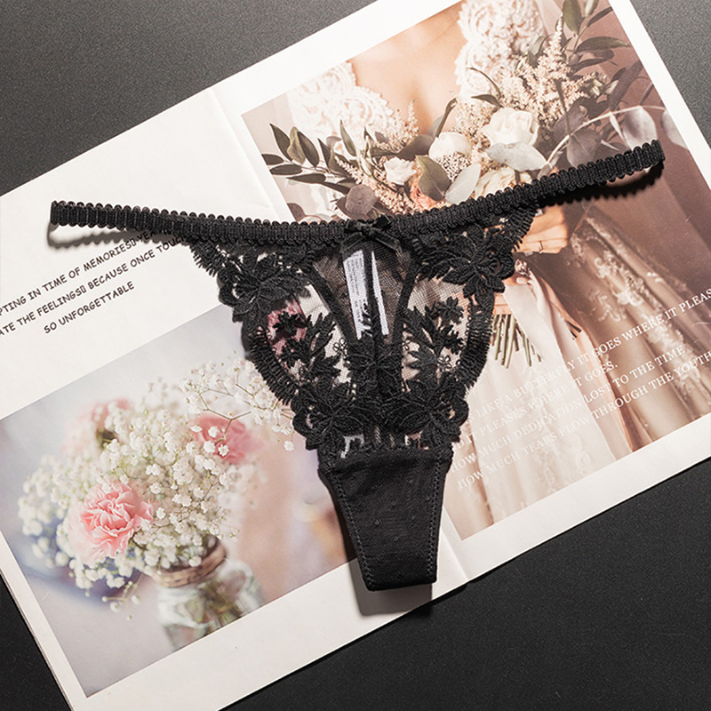 レースパンティーセクシーな Tバック女性下着ブリーフ通気性  - Underwear のレビューと価格