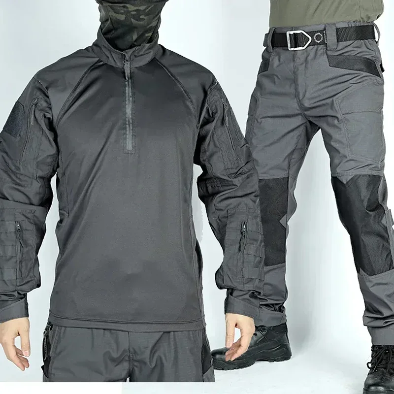タクティカルスーツ メンズ エアソフトウェア ハンティング  - Tactical Military Shirt Cargo のレビューと価格