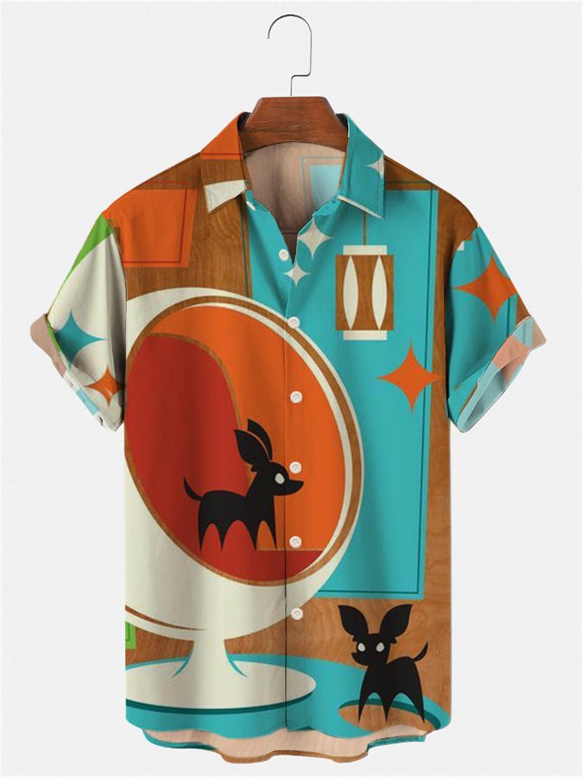 メンズハワイアンTシャツ、3D花柄シャツ、ヴィンテージ半袖シ - Vintage Hawaiian Floral Shirt のレビューと価格